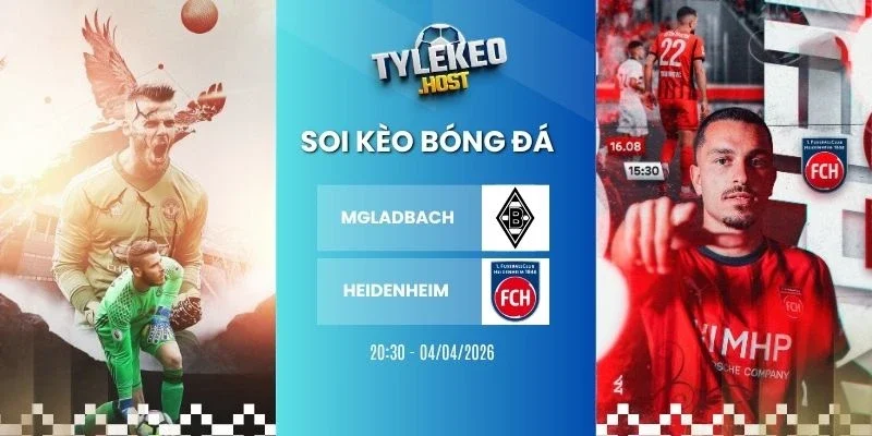 Soi ty le keo M'gladbach vs Heidenheim - Bundesliga, 04/04/2026
